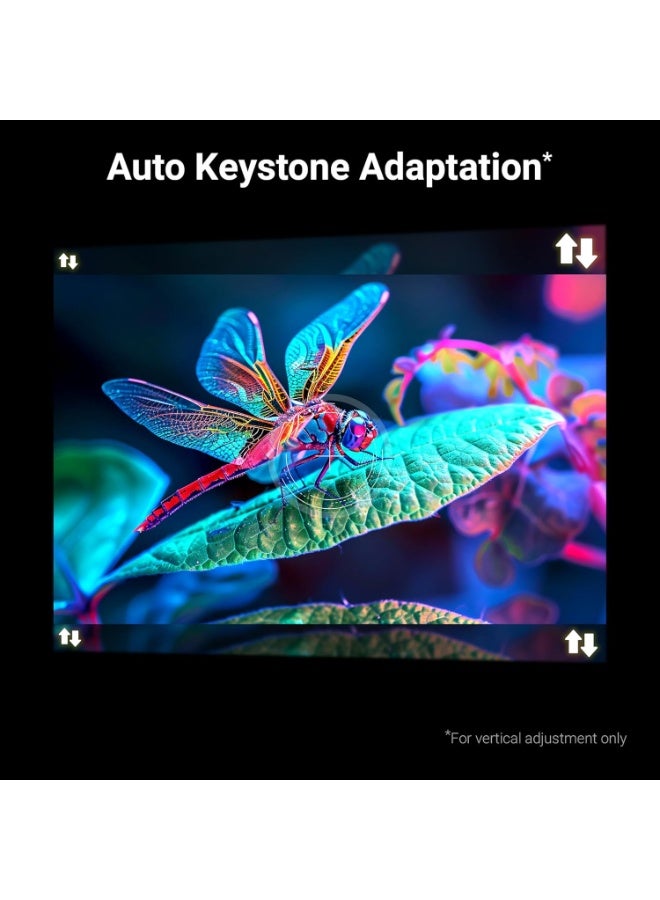 Zebronics PixaPlay® 73 Android Smart Projector, 720p Native, Support 4K, OTT Apps (Netflix, PrimeVideo, Hotstar), 200° Rotatable, 3300 Lumens, Auto Keystone, Miracast, 3W Speaker, 130" Screen, WiFi|BT - Image 4